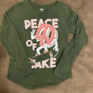 Green long sleeve shirt